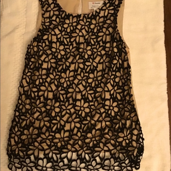 Neiman Marcus Tops - Lela Rose for Target Neiman Marcus black/tan lace